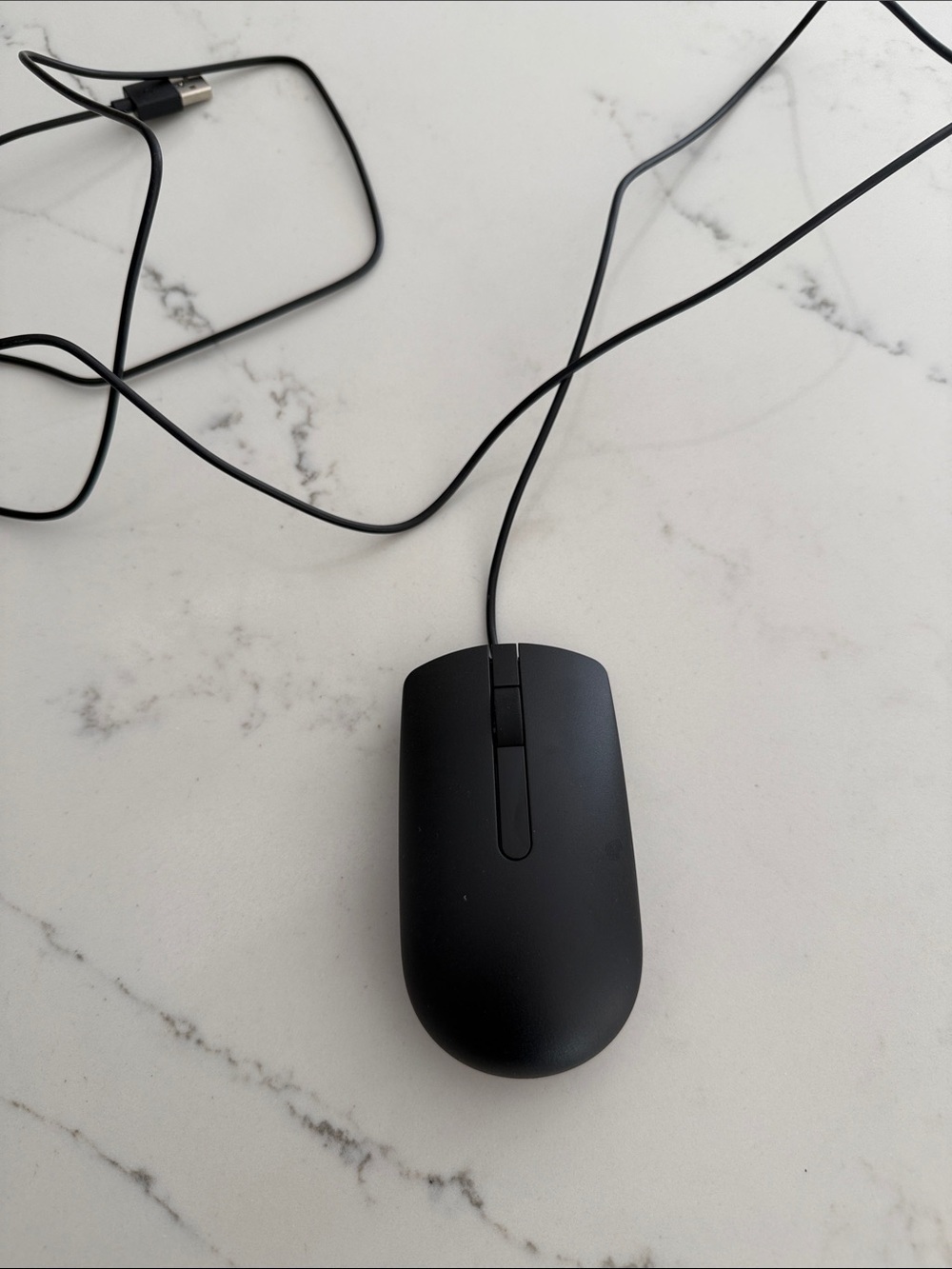 Genuine Dell USB Optical Scroll Wheel Black Mouse -